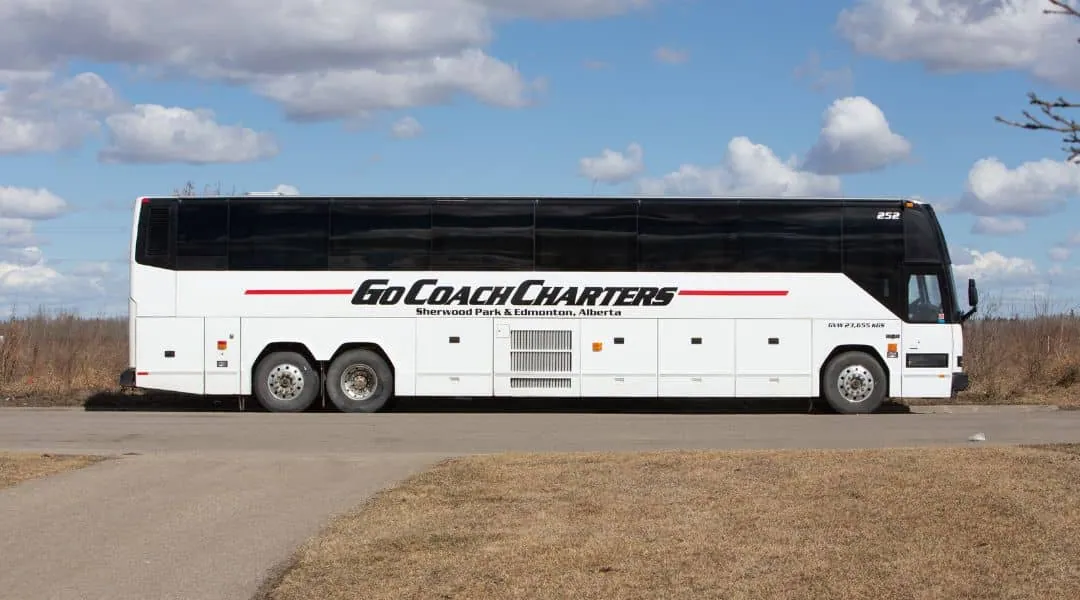 Sleek motor coach for corporate events